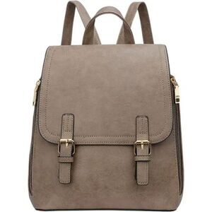 New STYLISH Small Backpack Bag for Women with Multiple Pockets, Khaki